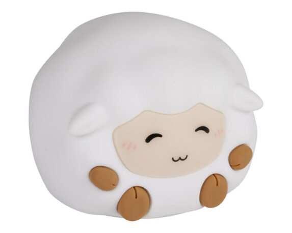 Lampada Touch a Forma di Pecora 11x10x9,5cm in Silicone