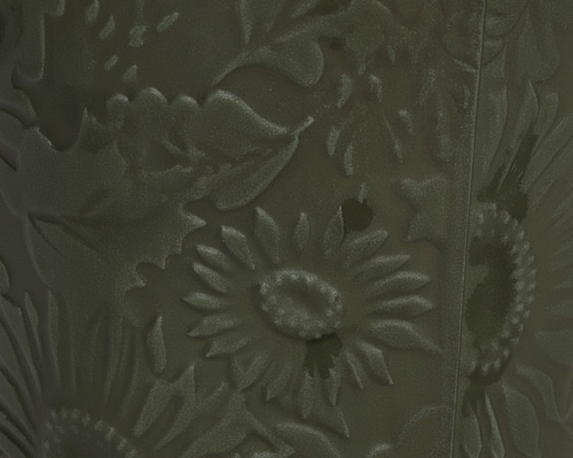 Cachepot con Decorazioni Verde D13x12cm in Metallo - immagine 2
