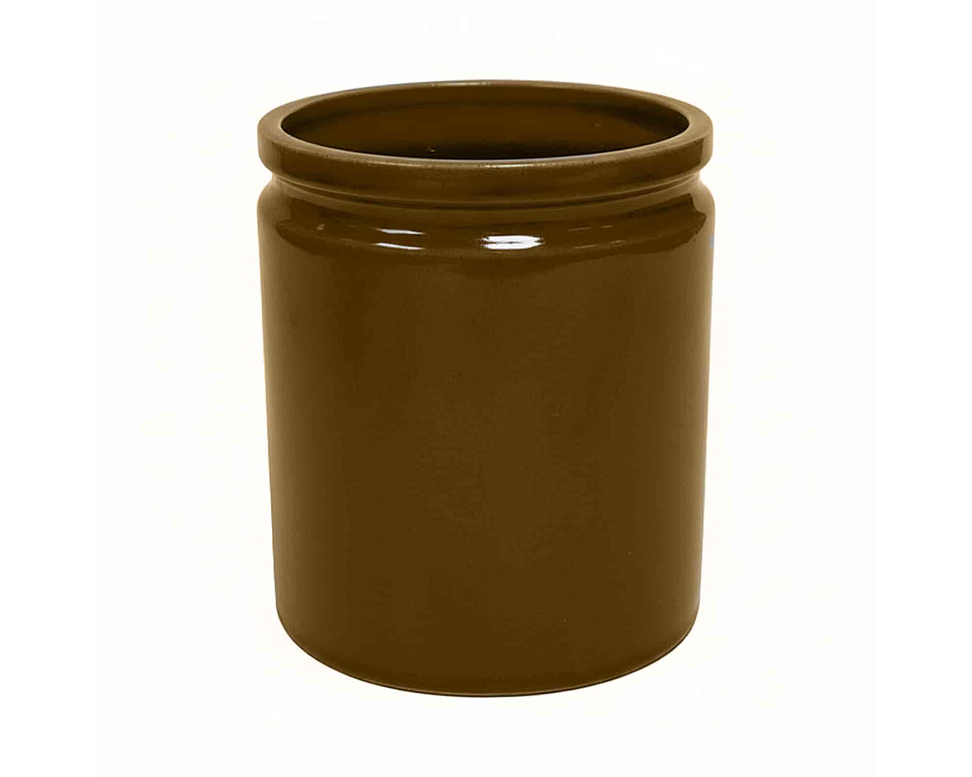 Cachepot con Bordino S Arancio D12x13cm in Ceramica