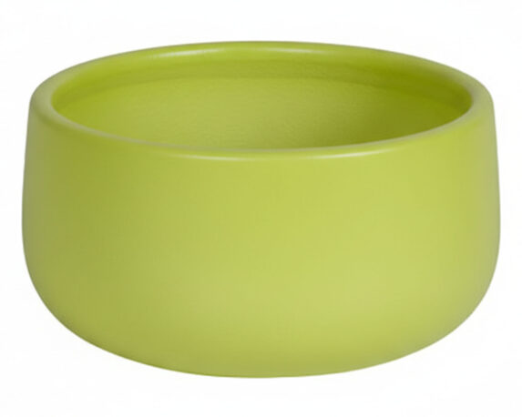 Vaso Ciotola Verde D23x15cm in Ceramica