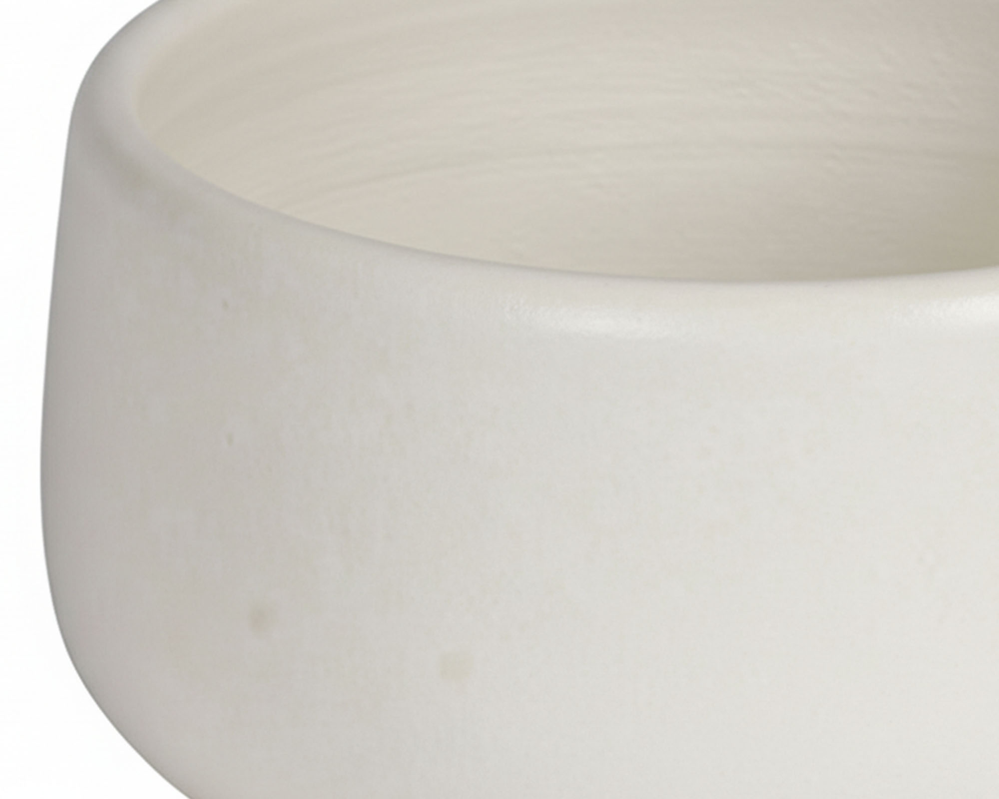 Vaso Ciotola Bianco D11x6,5cm in Ceramica - immagine 2