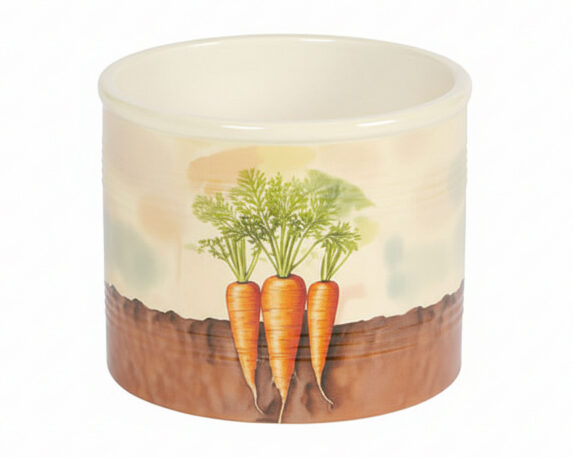 Cachepot con Carote Decorative M D10x8,5cm in Ceramica