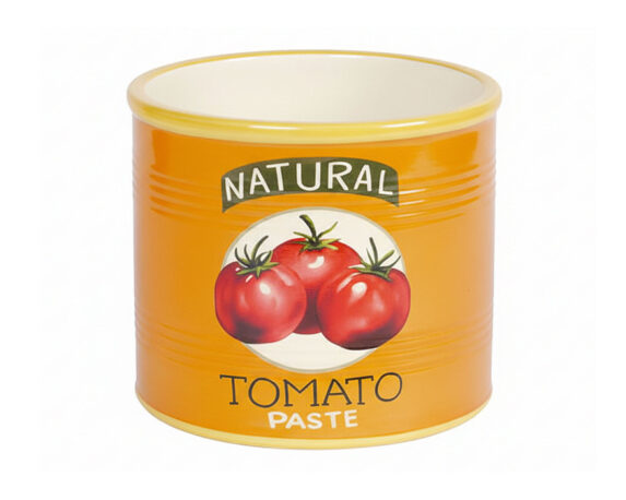 Cachepot con Pomodori Decorativi S Arancio D7x6cm in Ceramica