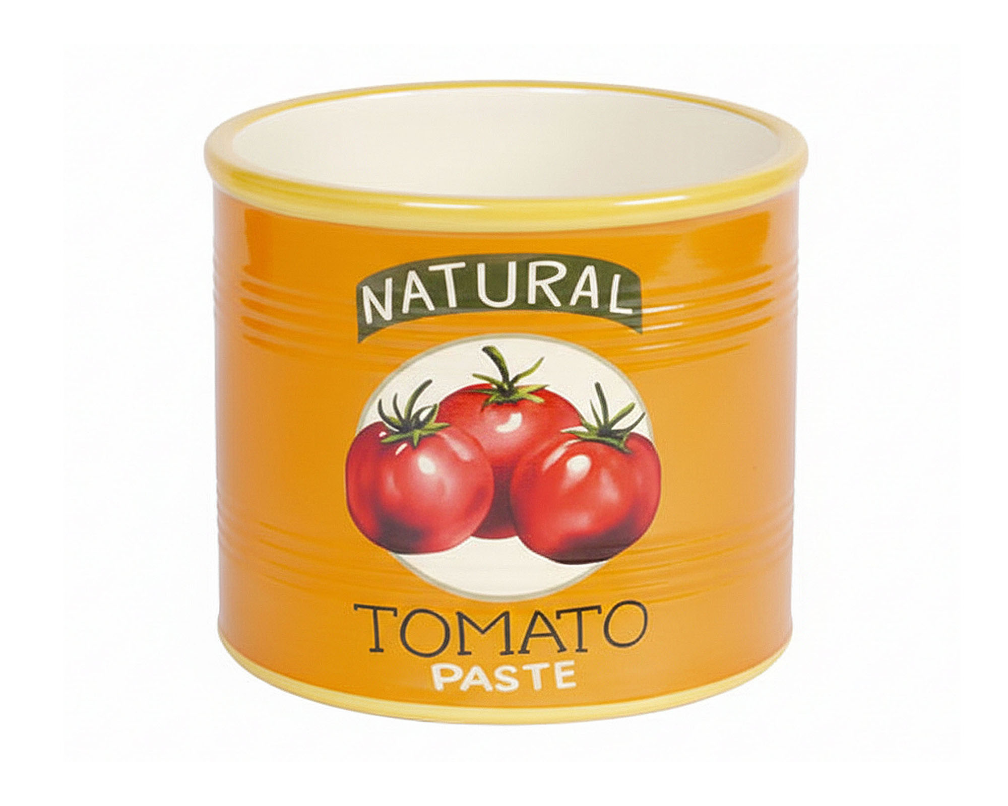 Cachepot con Pomodori Decorativi S Arancio D7x6cm in Ceramica