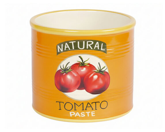 Cachepot con Pomodori Decorativi M Arancio D10x8,5cm in Ceramica