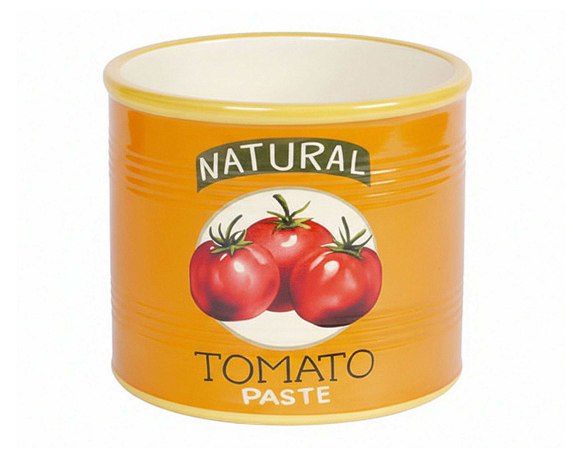 Cachepot con Pomodori Decorativi M Arancio D10x8,5cm in Ceramica