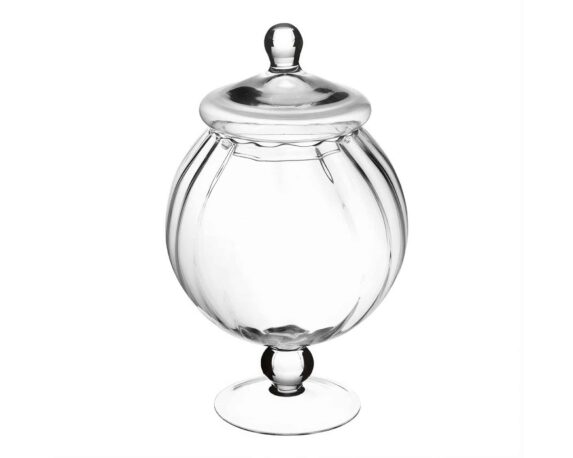 Bomboniera Elegante e Delicatezza D19x31cm in Vetro