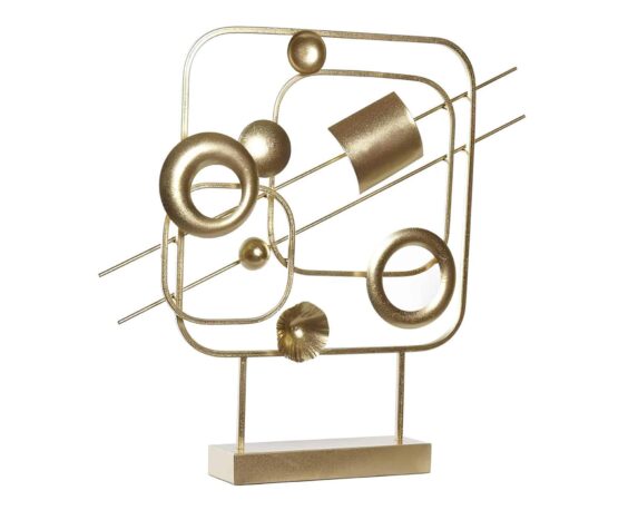 Decorazione Moderna Dorata 54×8,3×56,5cm in Acciaio – Item