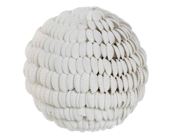 Decorazione Palla Conchiglie Bianco D12cm in Plastica – Item