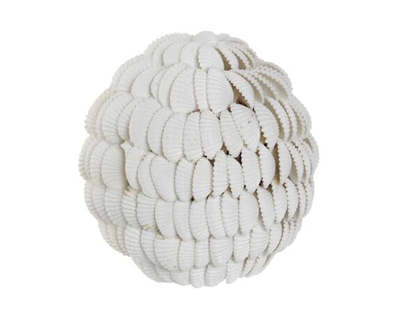 Decorazione Palla Conchiglie Bianco D9cm in Plastica – Item
