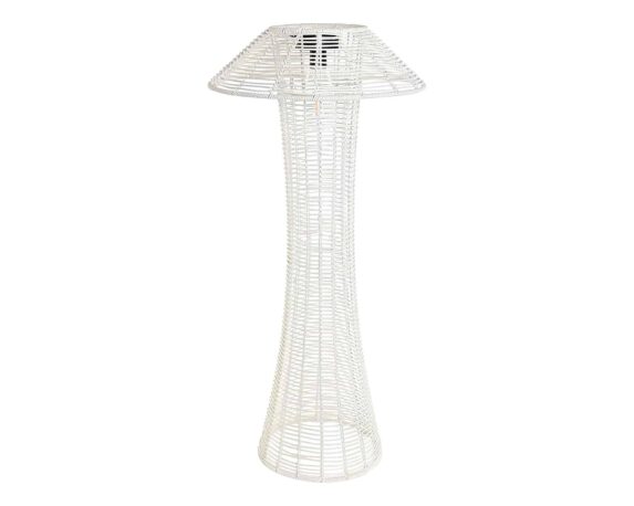 Lampada Solare LED Effetto Rattan 35x35x76cm in Fibra Sintetico – Item