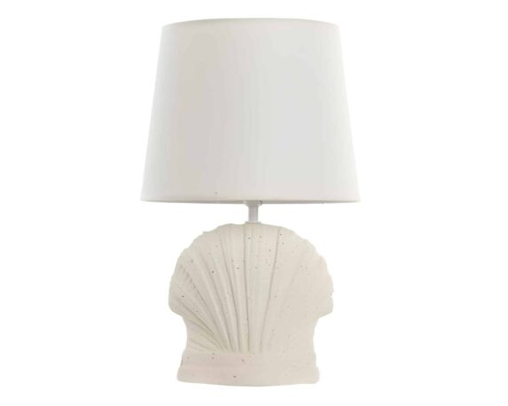 Lampada da Tavolo con Conchiglia 25x25x41cm in Porcellana – Item