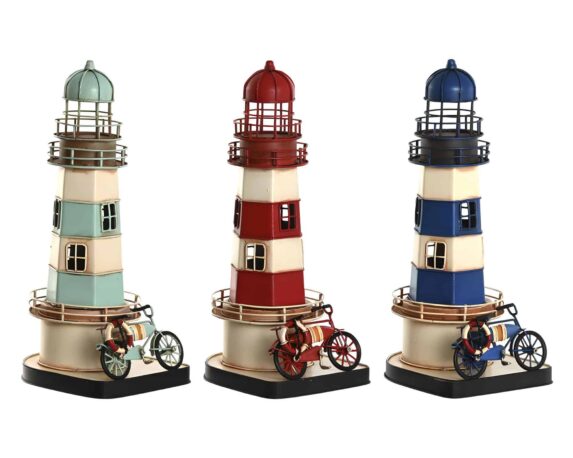 Decorazione Faro Colori Assortito 13x13x32cm in Metallo – Item