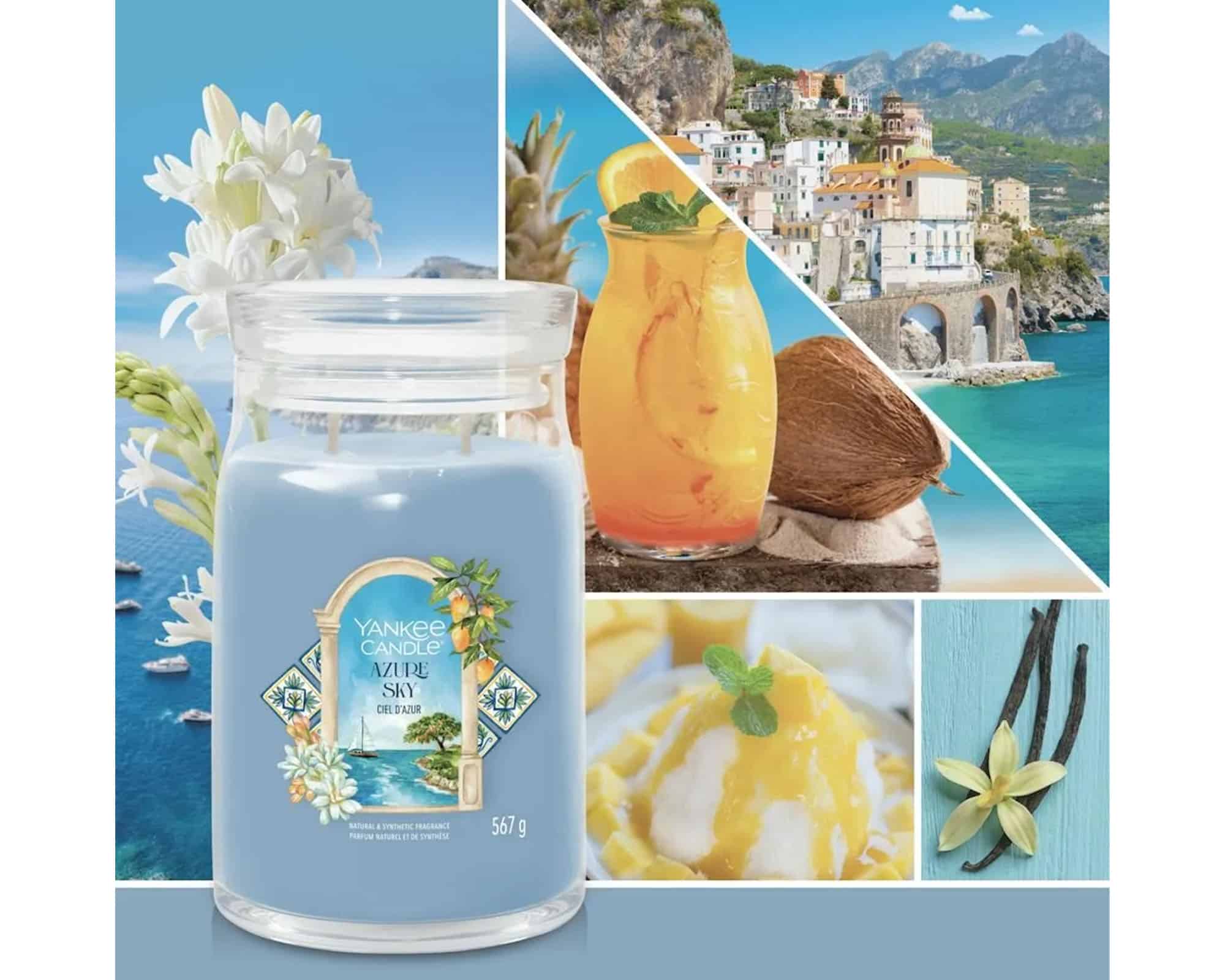 Candela Giara Grande Signature Azure Sky - Yankee Candle - immagine 6
