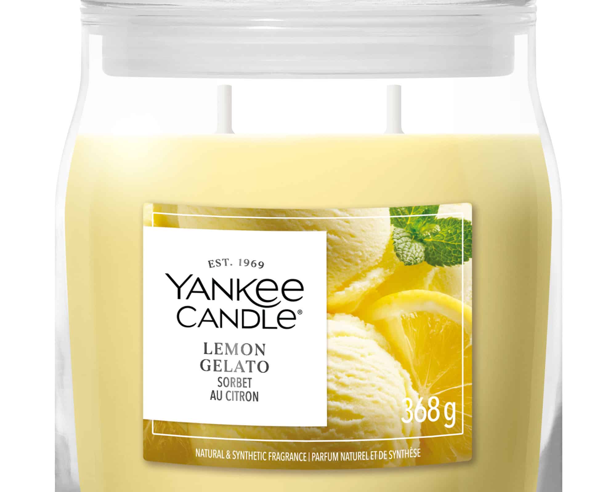 Candela Giara Media Signature Lemon Gelato - Yankee Candle - immagine 2