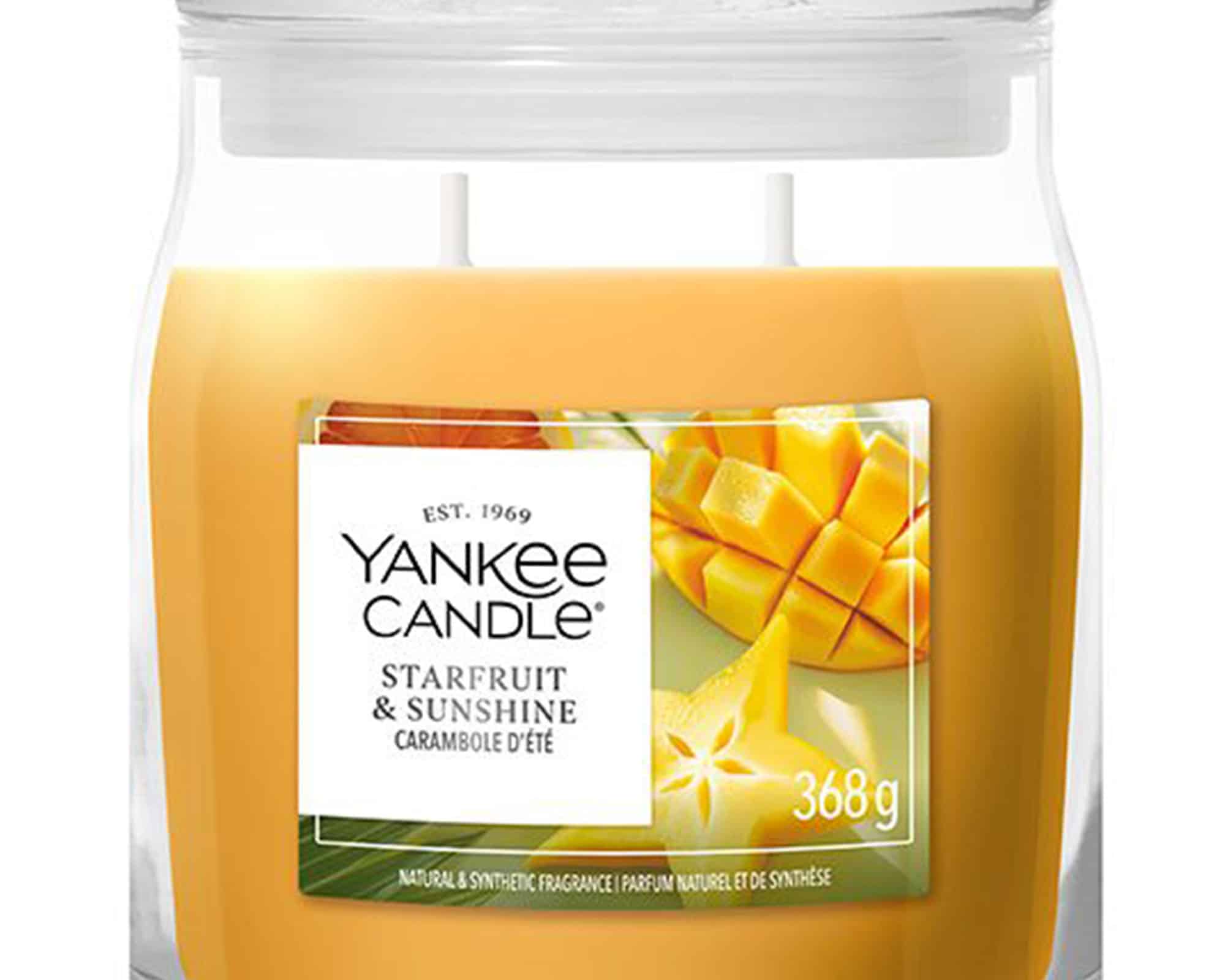 Giara Candela Media Starfruit & Sunshine - Yankee Candle - immagine 2