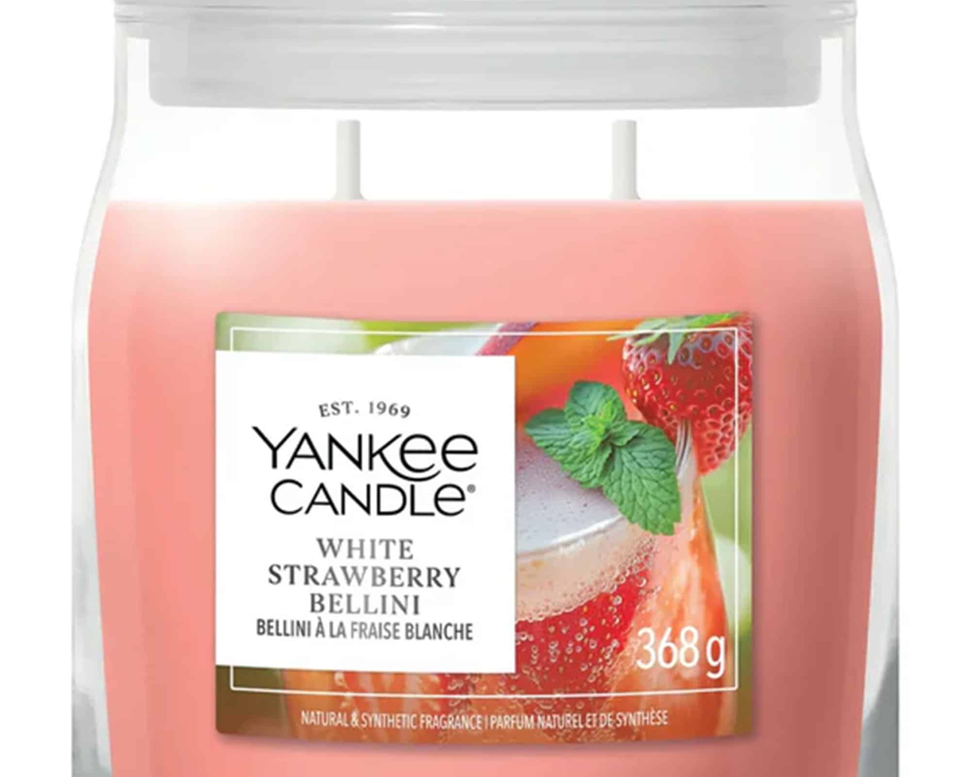 Giara Candela Media Strawberry Bellini - Yankee Candle - immagine 2