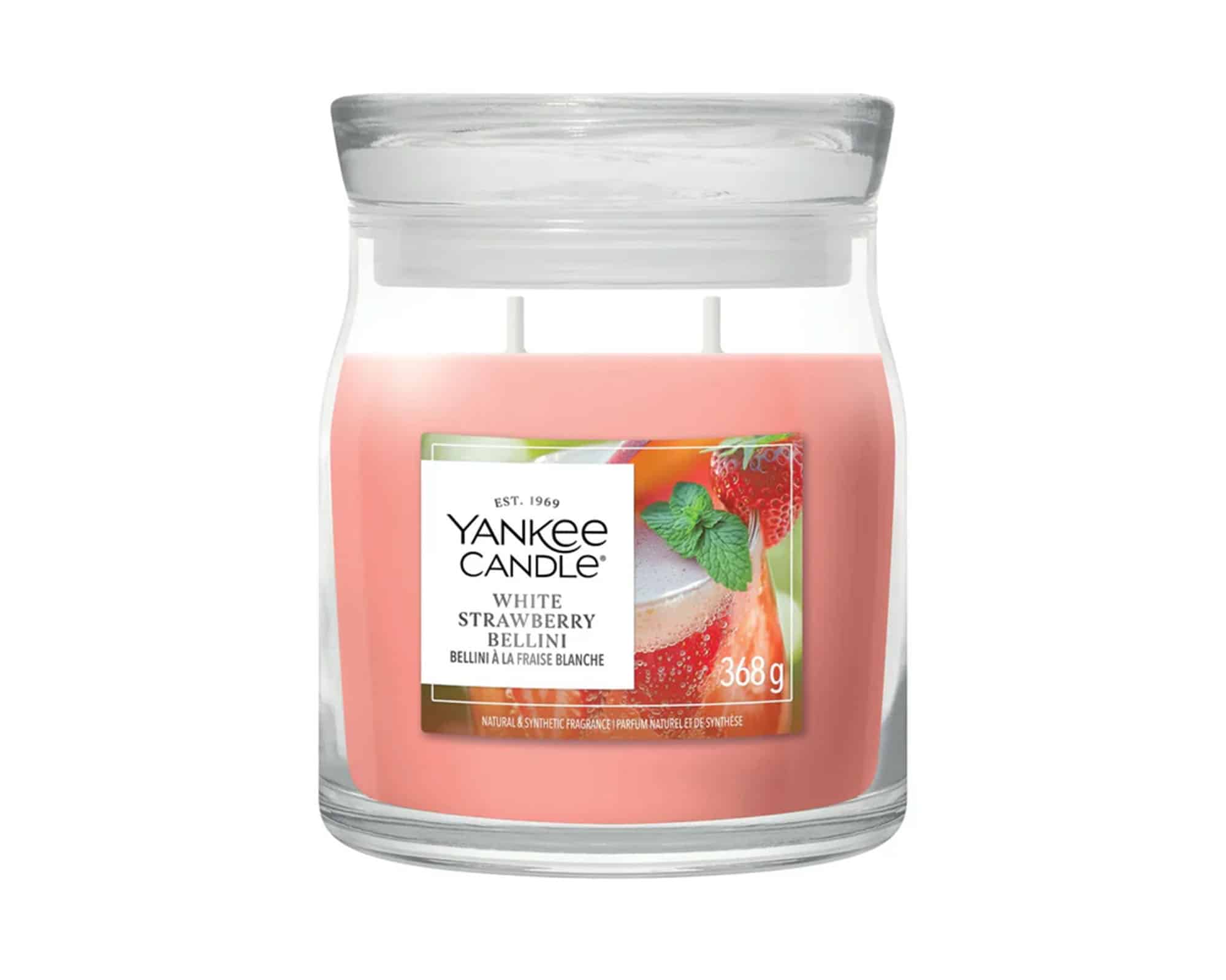 Giara Candela Media Strawberry Bellini - Yankee Candle