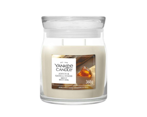 Candela Giara Piccola Amber e Sandalwood – Yankee Candle