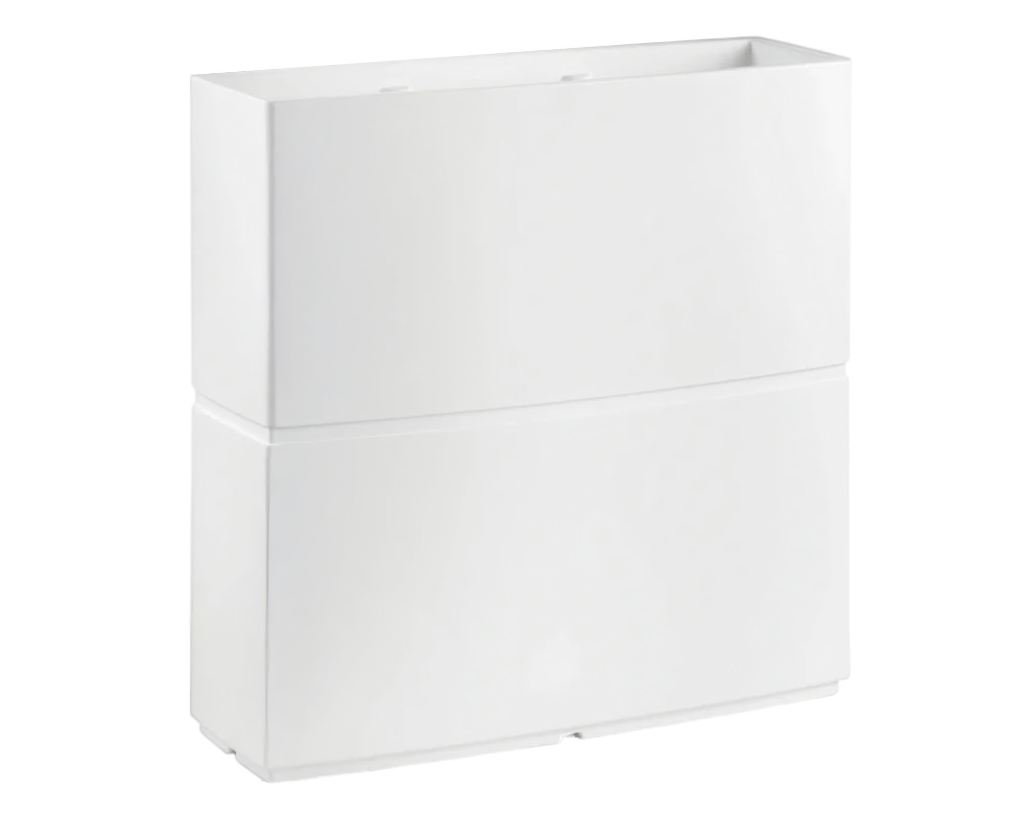 Fioriera Alta Patio Bianco 80cm in Plastica Riciclata - Veca