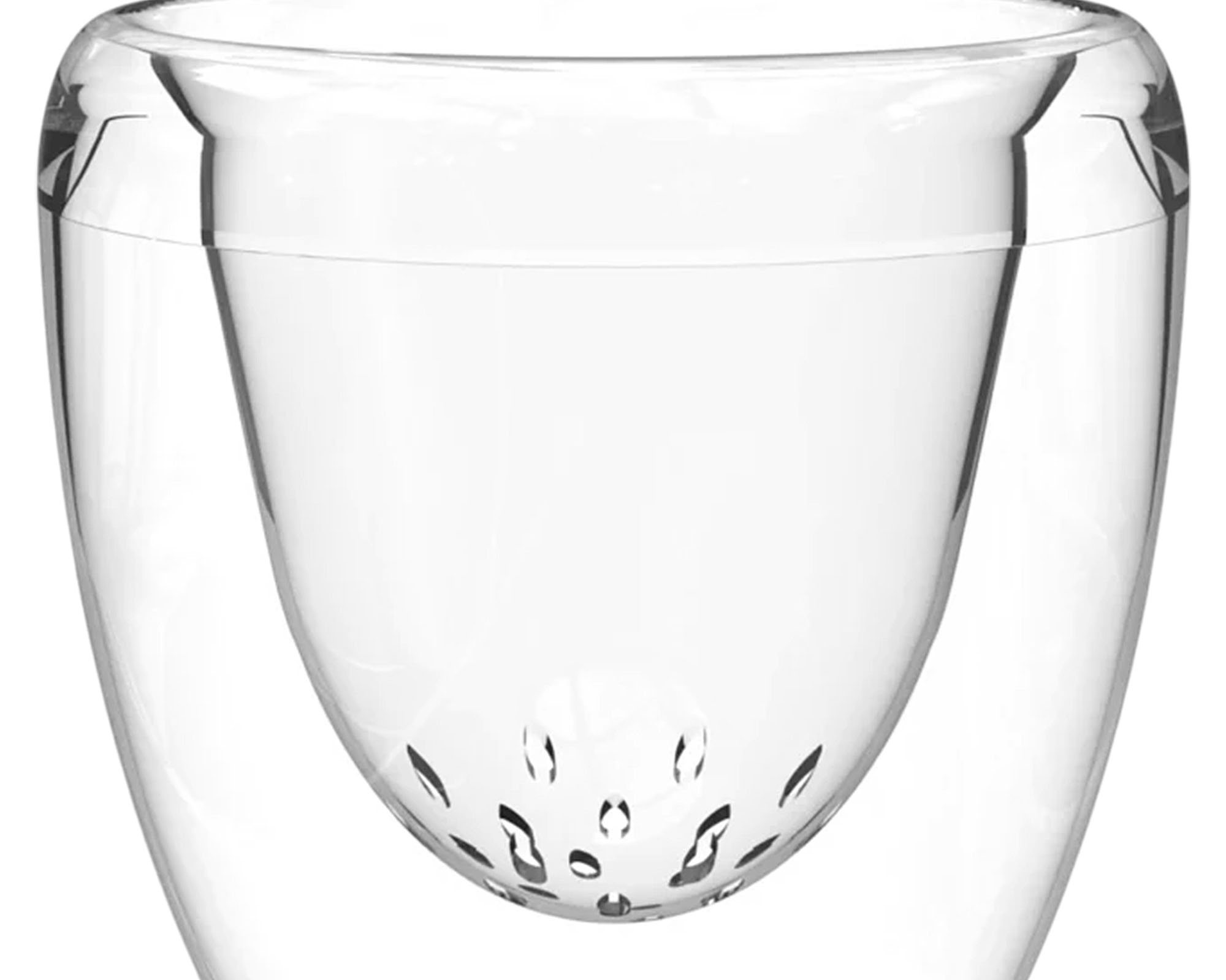 Vaso con Fori Gravity Trasparente D17cm in Plastica Riciclata - Veca - immagine 2