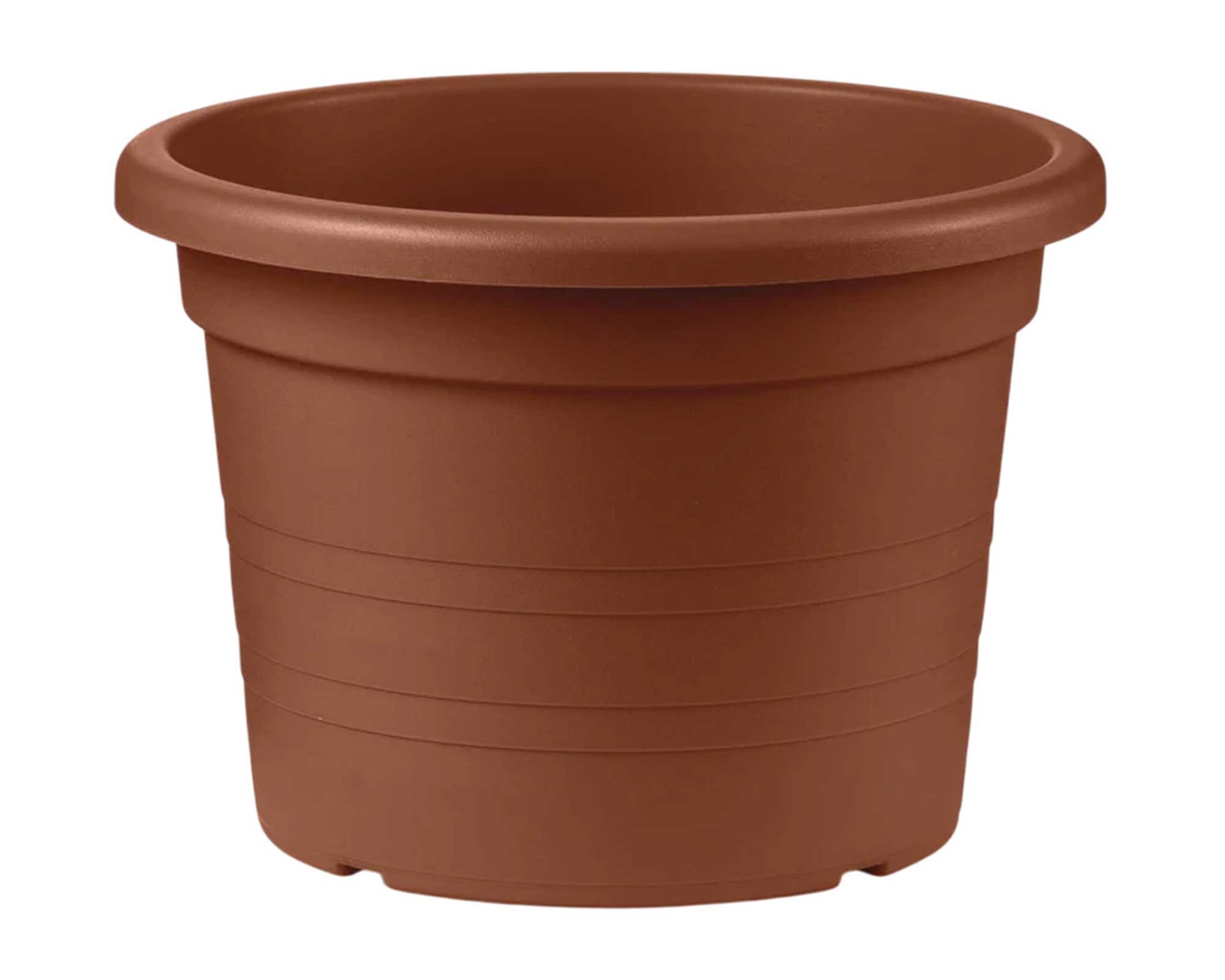 Vaso Cilindro Terracotta D70cm in Plastica Riciclata - Veca