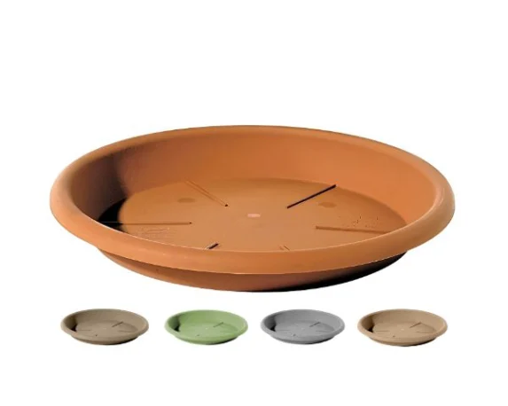 Sottovaso rotondo Eolo in plastica – Floralgarden