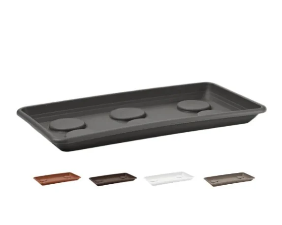 Sottovaso rettangolare Anthea in PP – Floralgarden