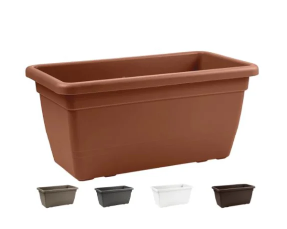 Vaso rettangolare Anthea in PP – Floralgarden