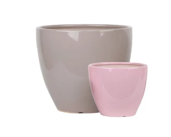 Vaso Decorativo Rotondo Duet Egg in Ceramica Smaltata – Floralgarden