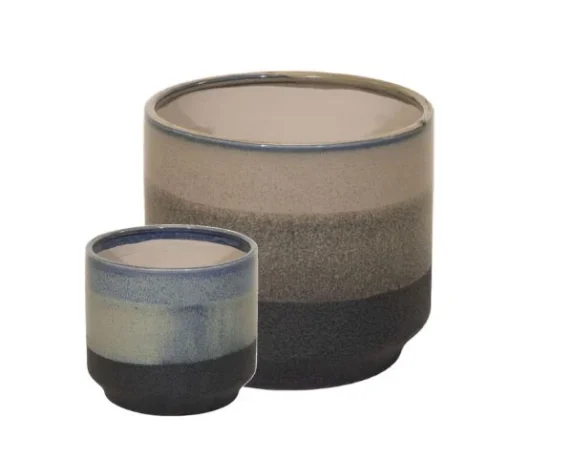 Vaso Decorativo Rotondo Duets Cylinder in Ceramica Smaltata – Floralgarden
