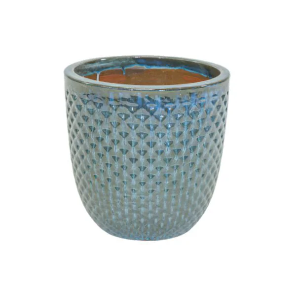 vaso decorativo-rotondo grace bullet wyber ceramica-smaltata colore celadon su sfondo bainco