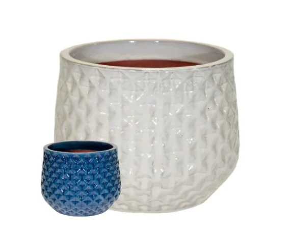 Vaso Decorativo Rotondo Portly CdL Wyber in Ceramica Smaltata – Floralgarden