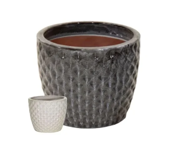 Vaso Decorativo Rotondo Portly Egg Wyber in Ceramica Smaltata – Floralgarden