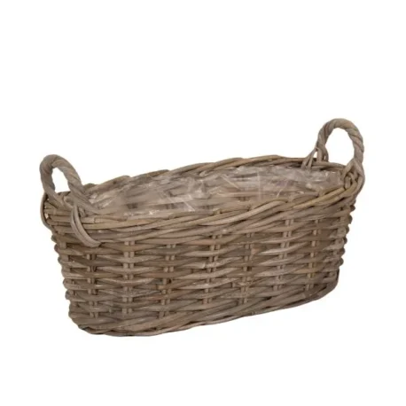 Fodera impermeabile interna e 2 misure ovali fino a L43! Scopri la cesta EviOval B in rattan con manici su Floral Garden per le tue composizioni fiorite.