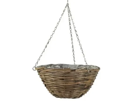 Cesta coprivaso rotonda sospesa in rattan CubuHanging – FloralGarden