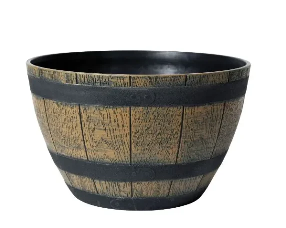 Vaso decorativo rotondo Barrel Bowl in plastica – FloralGarden