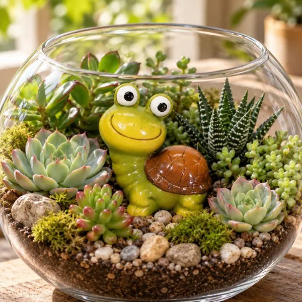 Finitura lucida dipinta a mano e 2 misure disponibili fino a L15! Scopri la simpatica tartaruga decorativa ImpulsTurtle in argilla di Floral Garden.