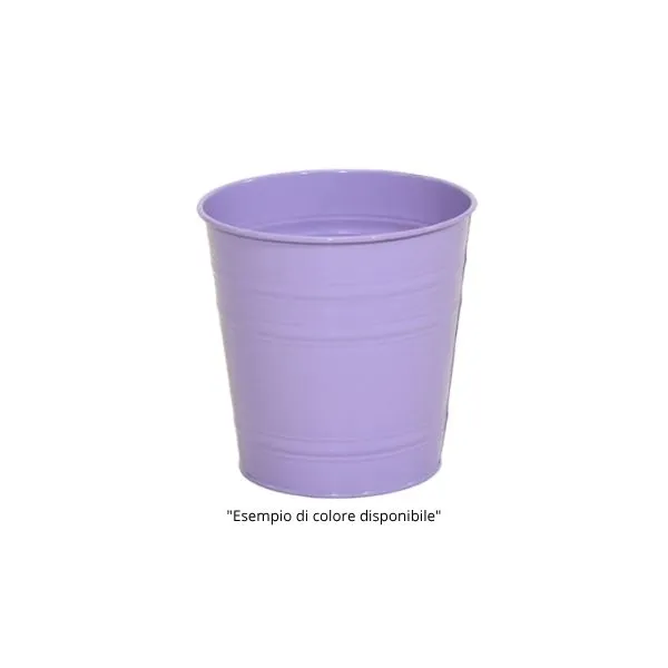 Vaso Cachepot Rotondo BeaPcPot in metallo. Su Floral Garden: colorato design cilindrico senza foro, ideale per interni e davanzali in mix color!