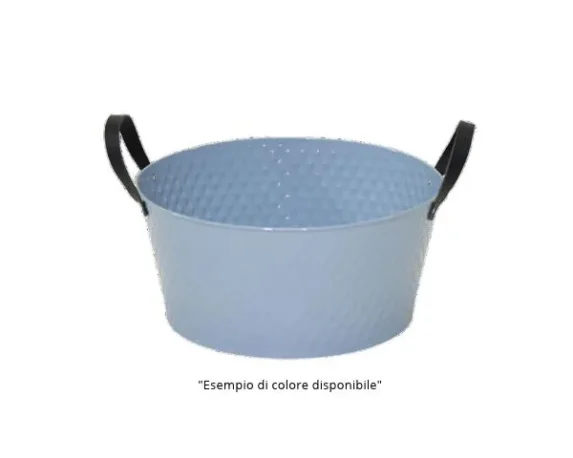 Struttura ermetica senza fori e 6 colori pastello lucidi! Scopri la fioriera DerbyRlow D28 in metallo con manici neri di Floral Garden per le tue piante.