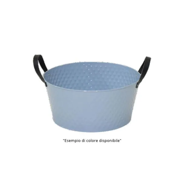 Struttura ermetica senza fori e 6 colori pastello lucidi! Scopri la fioriera DerbyRlow D28 in metallo con manici neri di Floral Garden per le tue piante.