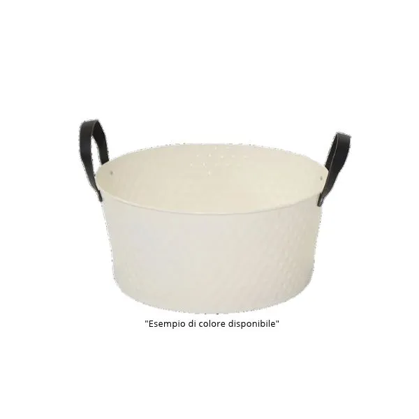 Struttura ermetica senza fori e 6 colori pastello lucidi! Scopri la fioriera DerbyRlow D28 in metallo con manici neri di Floral Garden per le tue piante.