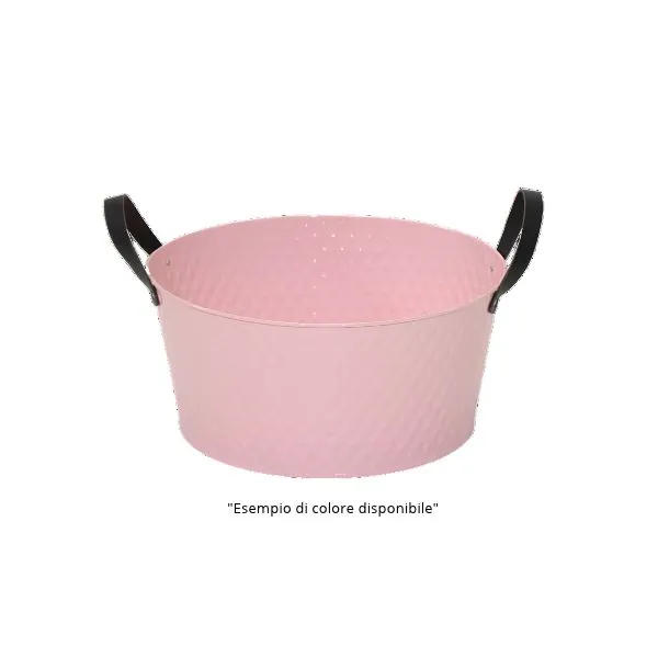 Struttura ermetica senza fori e 6 colori pastello lucidi! Scopri la fioriera DerbyRlow D28 in metallo con manici neri di Floral Garden per le tue piante.