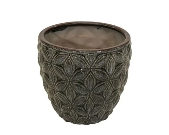 Vaso decorativo rotondo VidaEgg in ceramica smaltata – FloralGarden