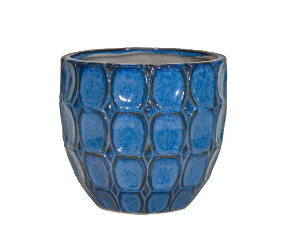 Vaso decorativo rotondo VivaEgg in ceramica smaltata – FloralGarden
